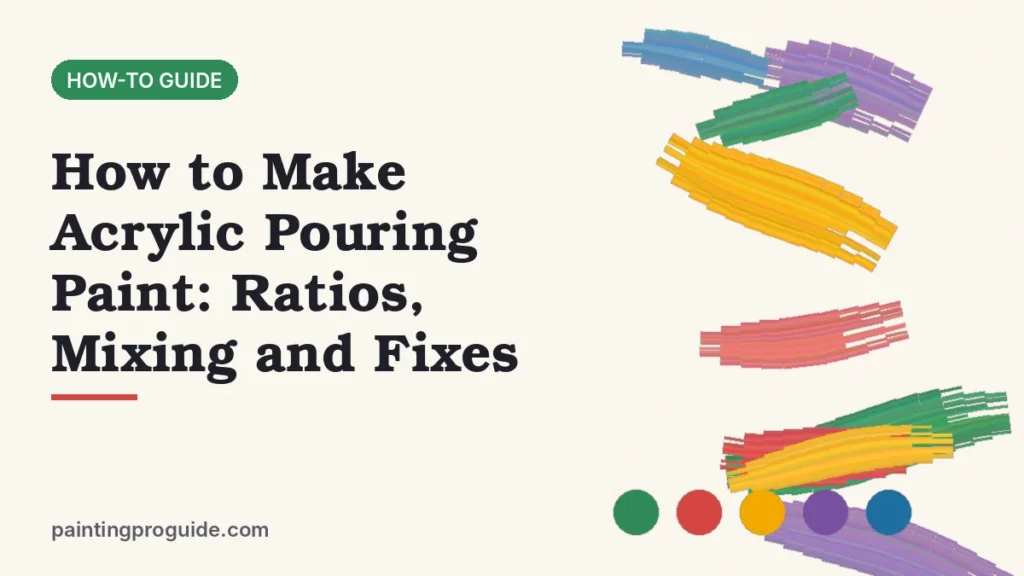 How to Make Acrylic Pouring Paint: Ratios, Mixing and Fixes