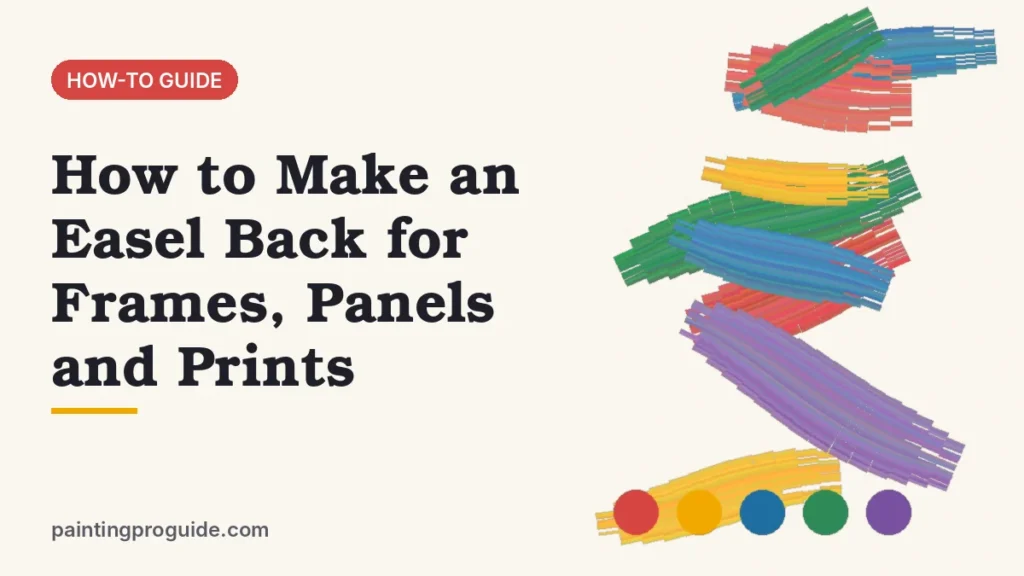 How to Make an Easel Back for Frames, Panels and Prints
