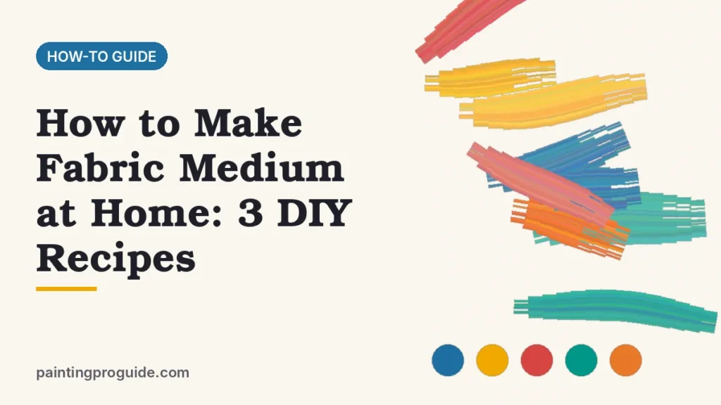 How to Make Fabric Medium at Home: 3 DIY Recipes
