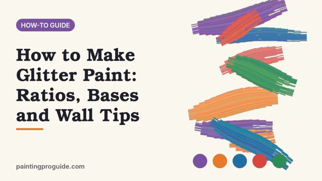 How to Make Glitter Paint: Ratios, Bases and Wall Tips