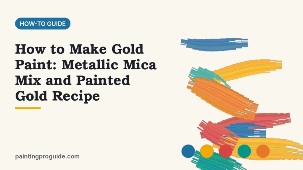 How to Make Gold Paint: Metallic Mica Mix and Painted Gold Recipe