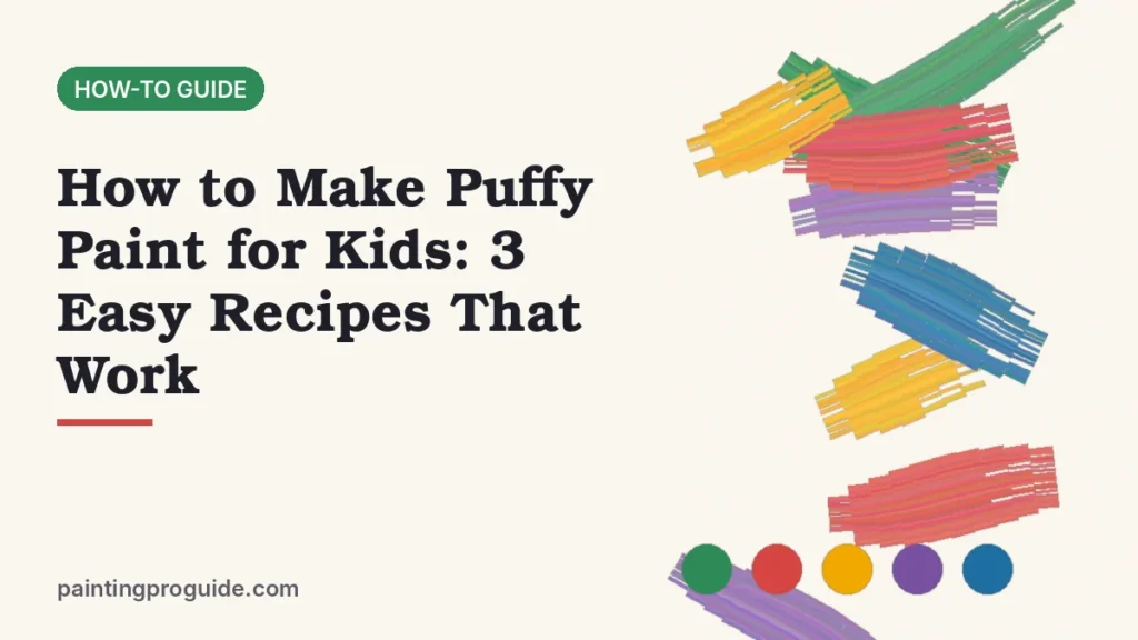 How to Make Puffy Paint for Kids: 3 Easy Recipes That Work