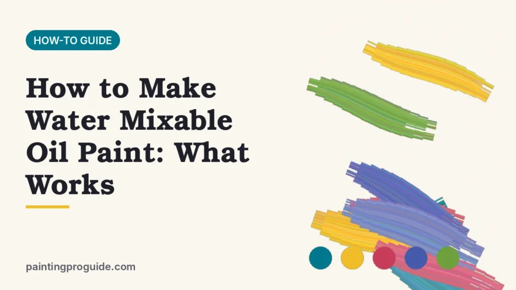 How to Make Water Mixable Oil Paint: What Works