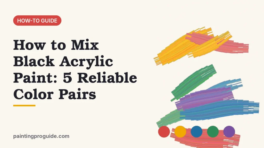 How to Mix Black Acrylic Paint: 5 Reliable Color Pairs
