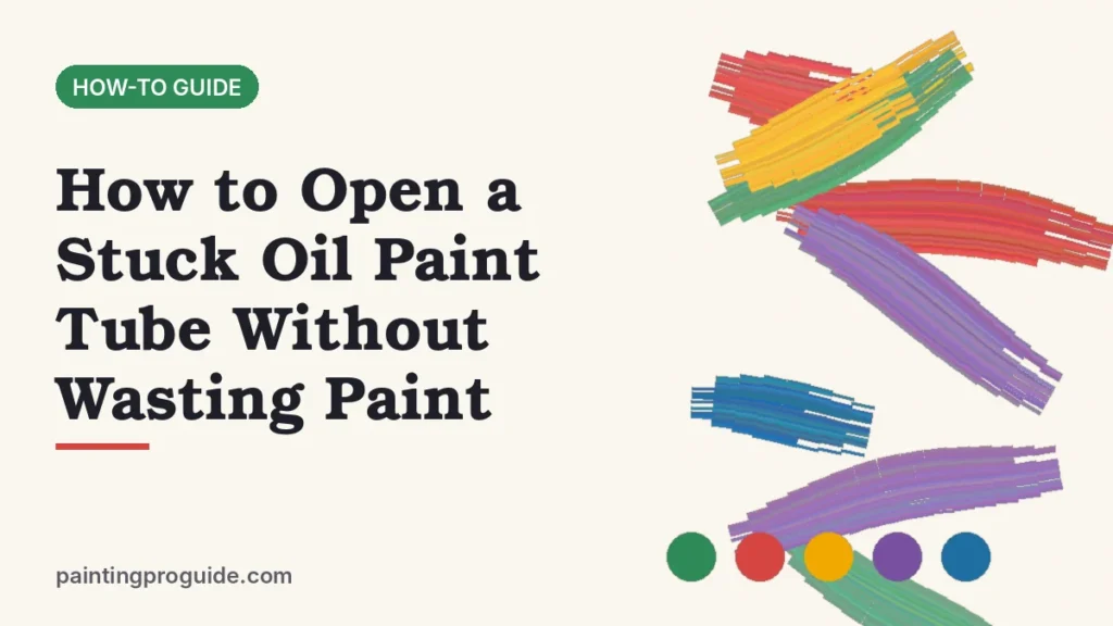 How to Open a Stuck Oil Paint Tube Without Wasting Paint