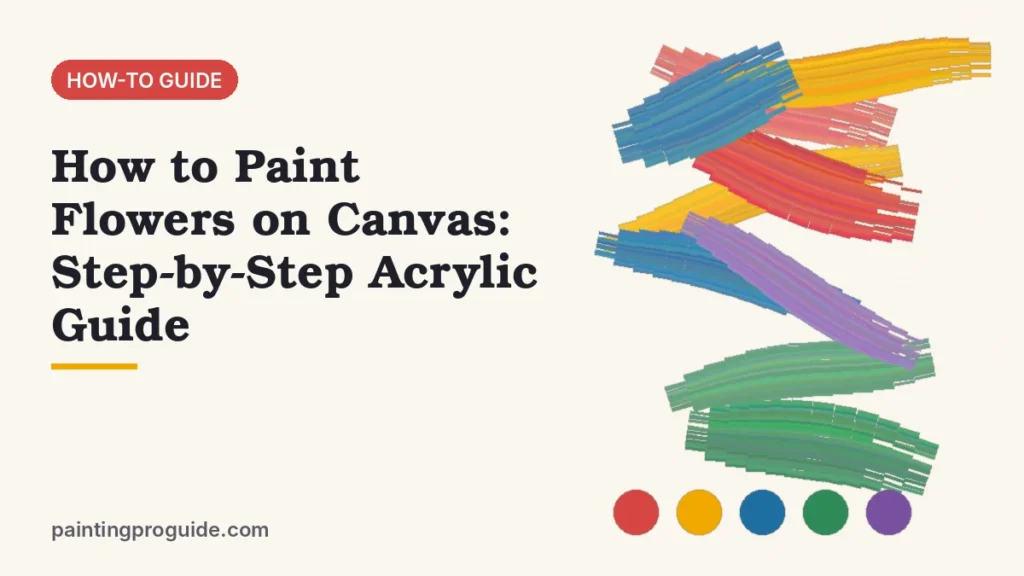 How to Paint Flowers on Canvas: Step-by-Step Acrylic Guide