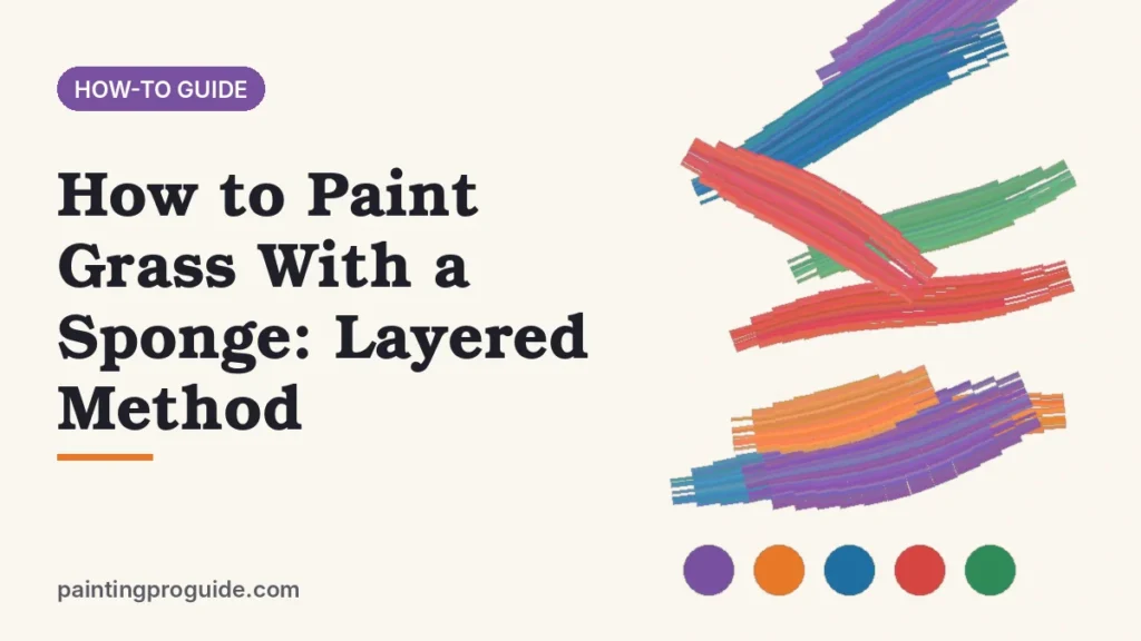 How to Paint Grass With a Sponge: Layered Method