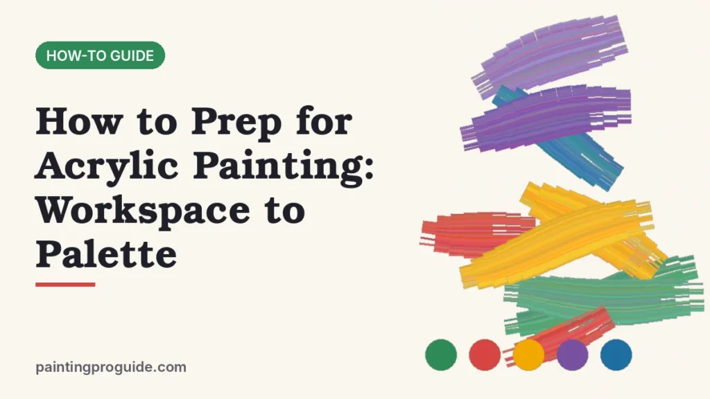 How to Prep for Acrylic Painting: Workspace to Palette