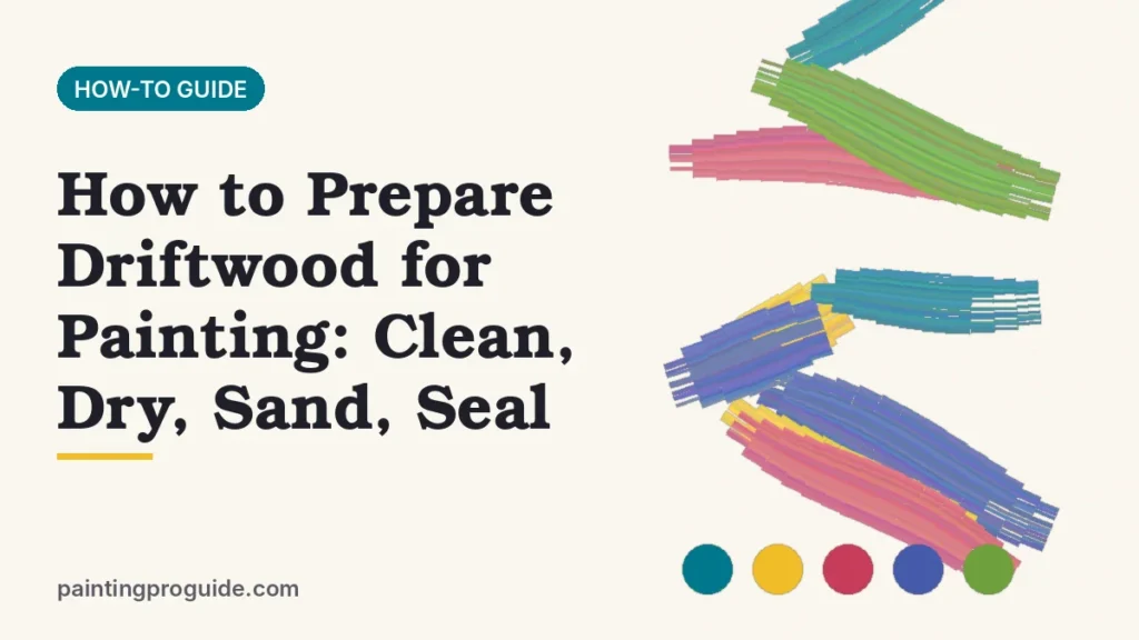 How to Prepare Driftwood for Painting: Clean, Dry, Sand, Seal