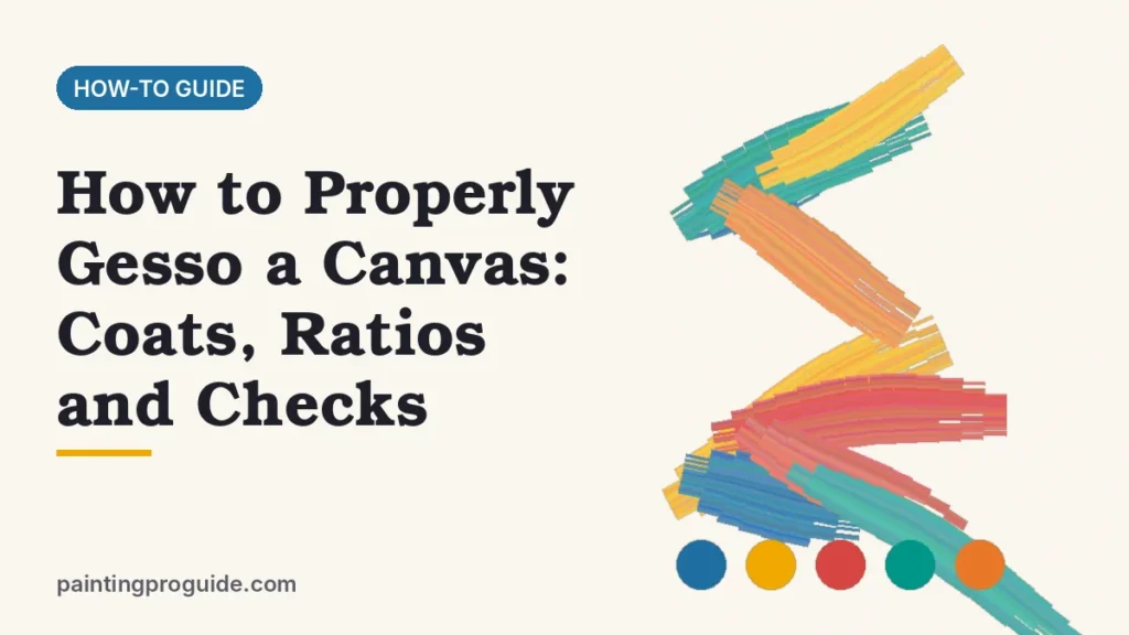 How to Properly Gesso a Canvas: Coats, Ratios and Checks