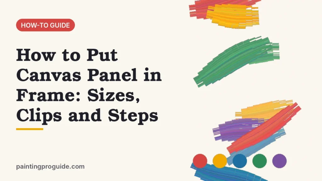 How to Put Canvas Panel in Frame: Sizes, Clips and Steps