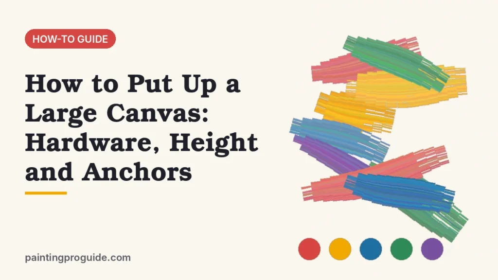 How to Put Up a Large Canvas: Hardware, Height and Anchors
