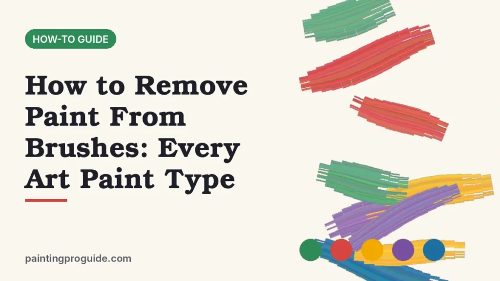 How to Remove Paint From Brushes: Every Art Paint Type