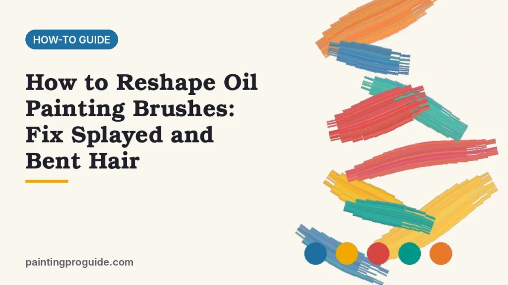 How to Reshape Oil Painting Brushes: Fix Splayed and Bent Hair