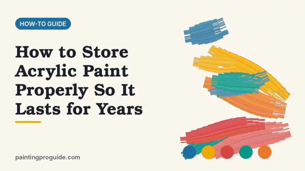 How to Store Acrylic Paint Properly So It Lasts for Years