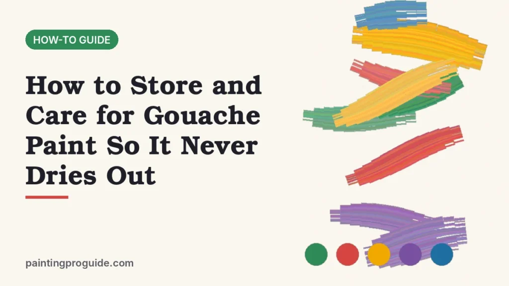 How to Store and Care for Gouache Paint So It Never Dries Out