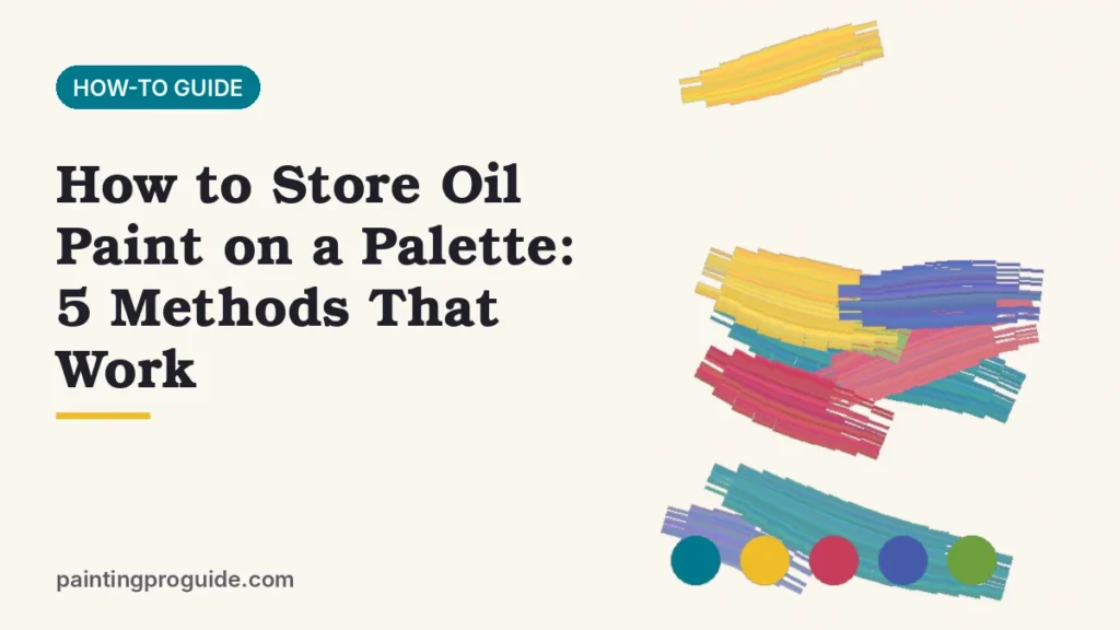 How to Store Oil Paint on a Palette: 5 Methods That Work