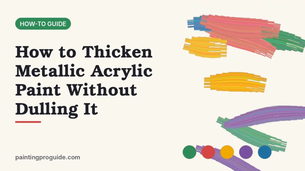 How to Thicken Metallic Acrylic Paint Without Dulling It