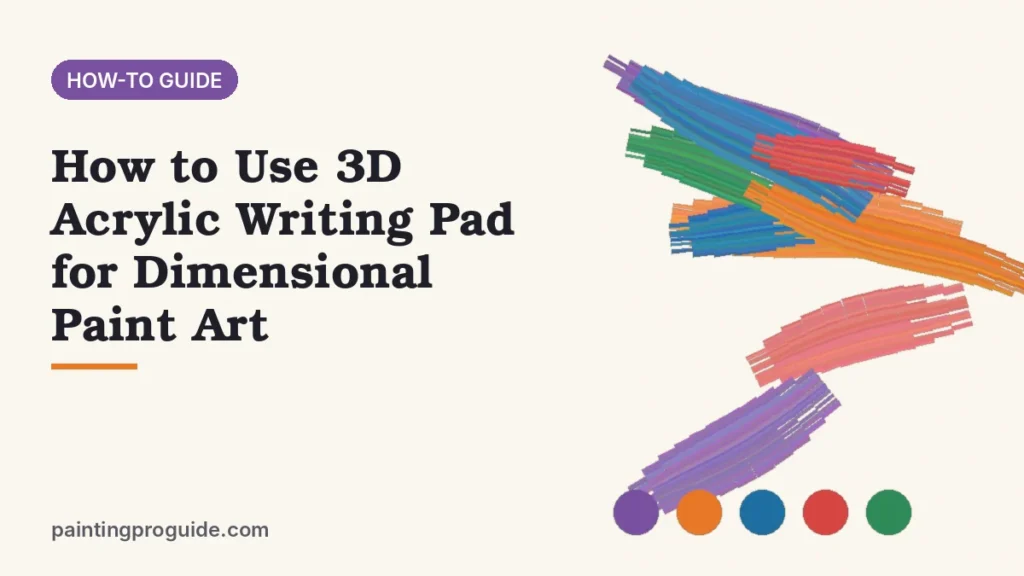 How to Use 3D Acrylic Writing Pad for Dimensional Paint Art