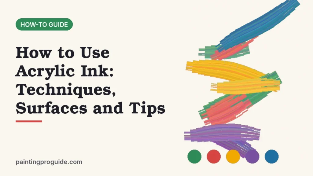 How to Use Acrylic Ink: Techniques, Surfaces and Tips