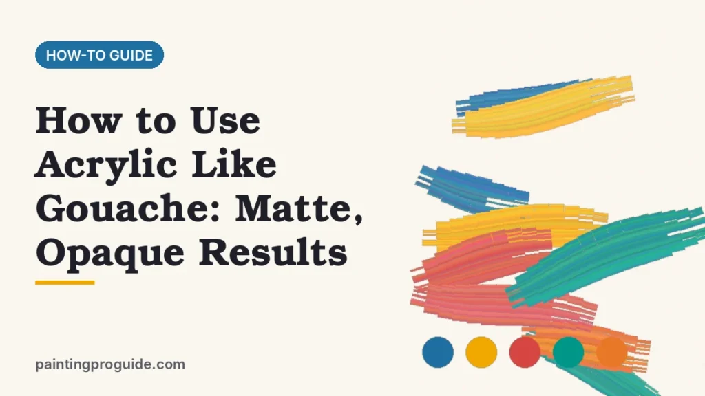 How to Use Acrylic Like Gouache: Matte, Opaque Results