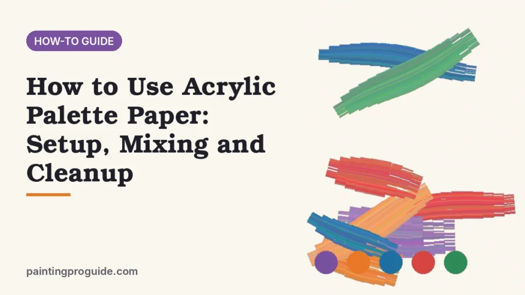 How to Use Acrylic Palette Paper: Setup, Mixing and Cleanup
