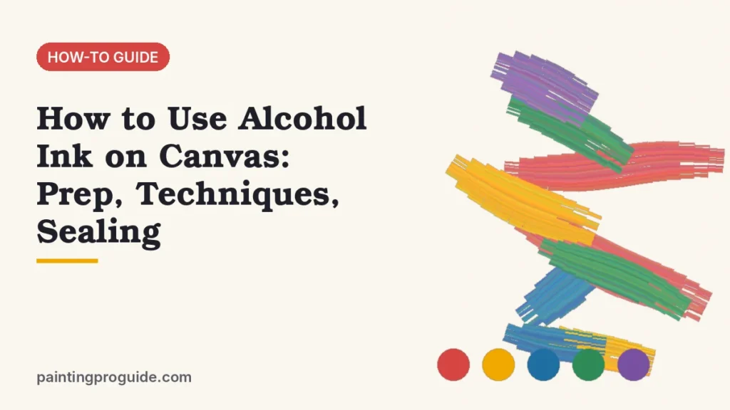 How to Use Alcohol Ink on Canvas: Prep, Techniques, Sealing