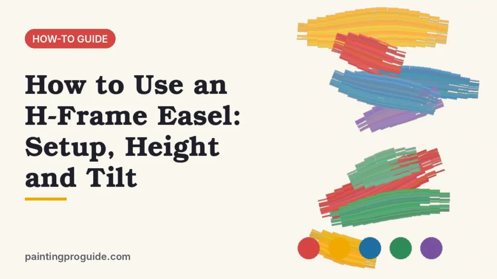 How to Use an H-Frame Easel: Setup, Height and Tilt