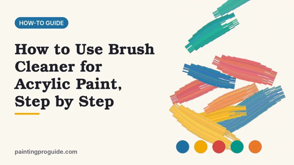 How to Use Brush Cleaner for Acrylic Paint, Step by Step