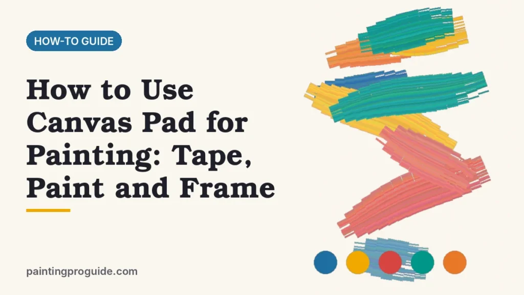 How to Use Canvas Pad for Painting: Tape, Paint and Frame