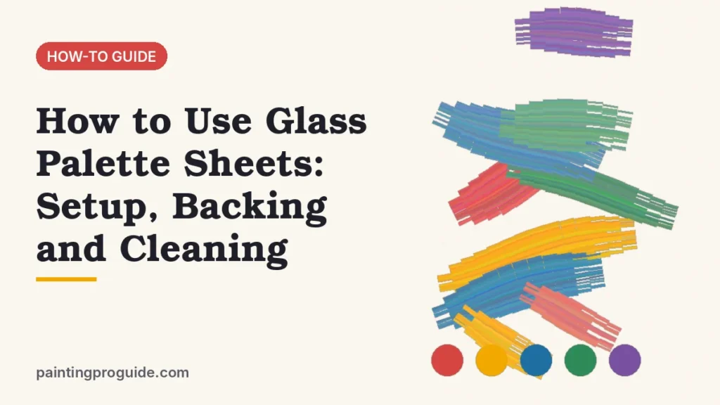 How to Use Glass Palette Sheets: Setup, Backing and Cleaning
