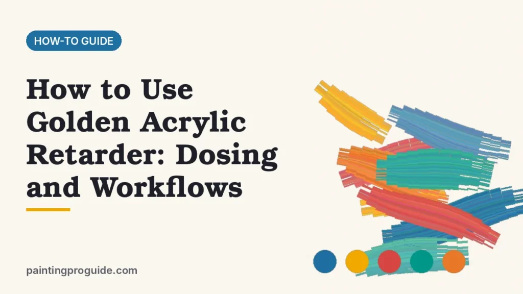 How to Use Golden Acrylic Retarder: Dosing and Workflows