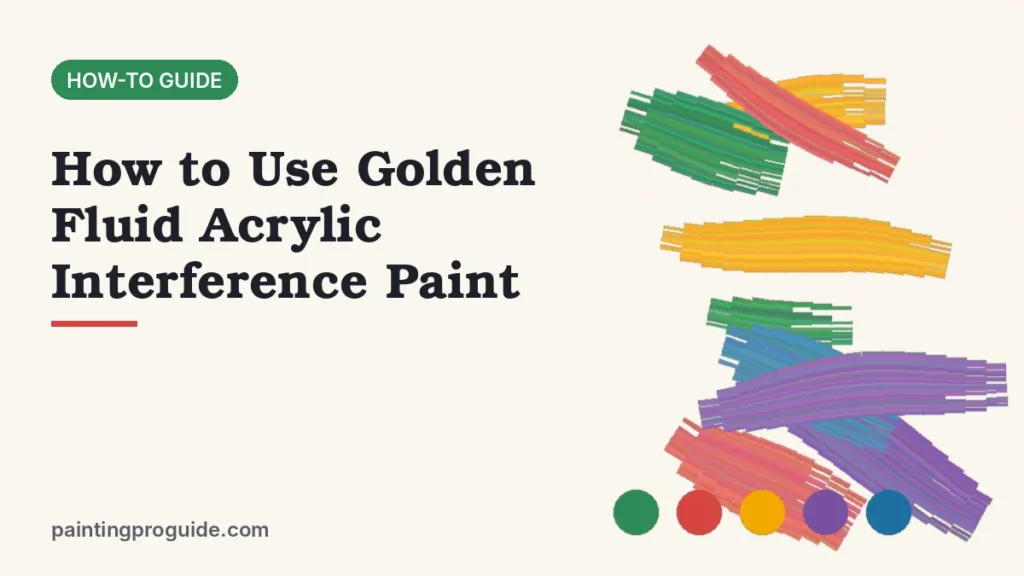 How to Use Golden Fluid Acrylic Interference Paint