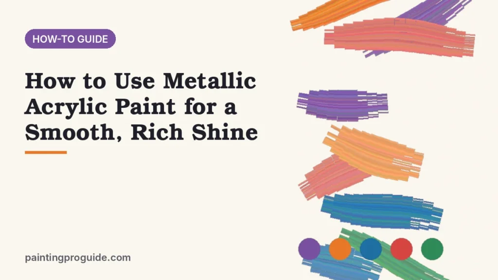 How to Use Metallic Acrylic Paint for a Smooth, Rich Shine