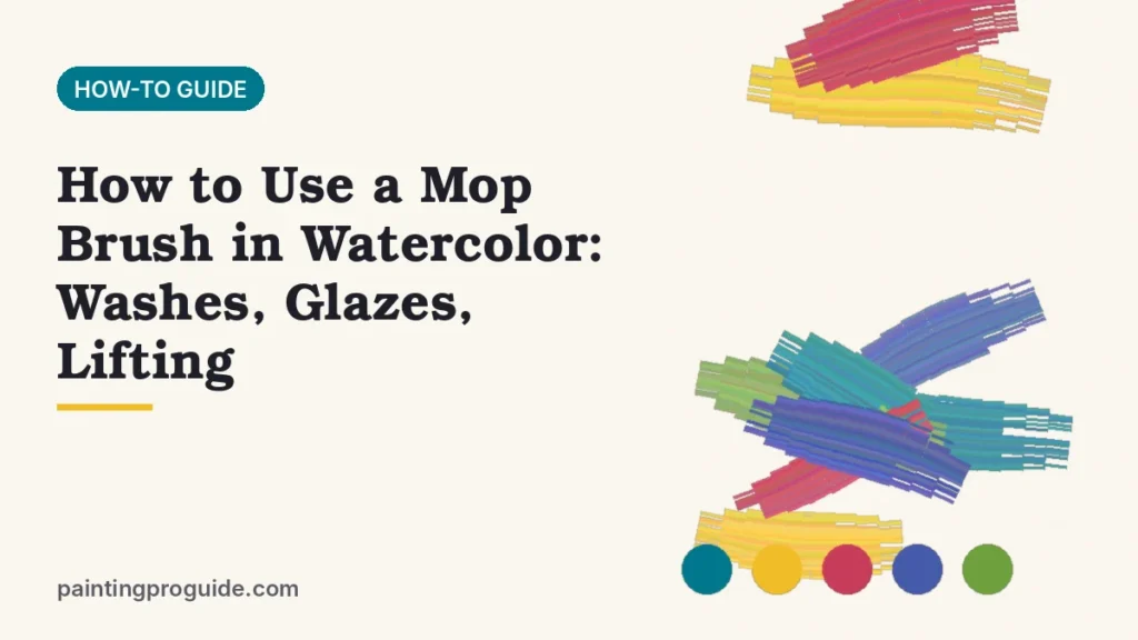 How to Use a Mop Brush in Watercolor: Washes, Glazes, Lifting