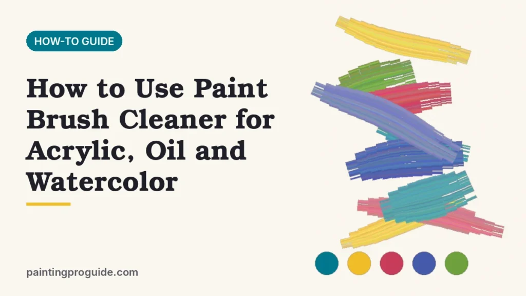 How to Use Paint Brush Cleaner for Acrylic, Oil and Watercolor