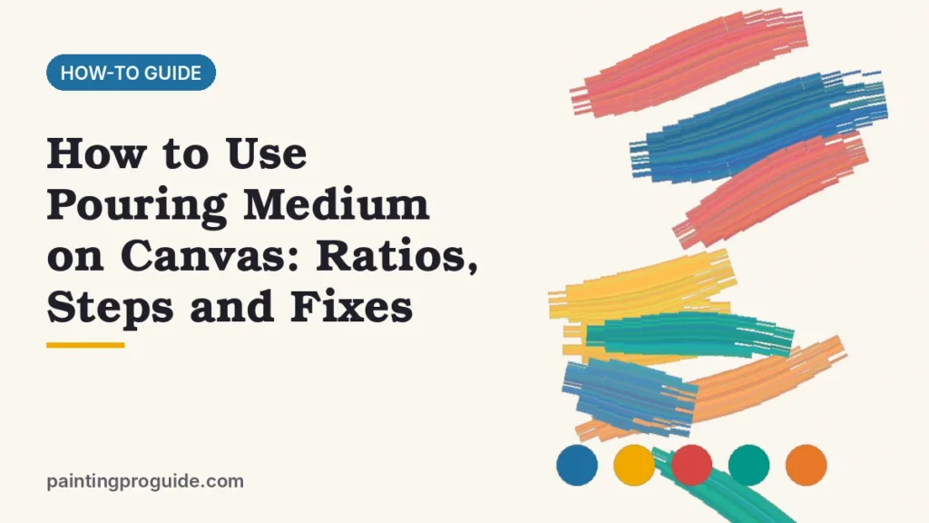 How to Use Pouring Medium on Canvas: Ratios, Steps and Fixes