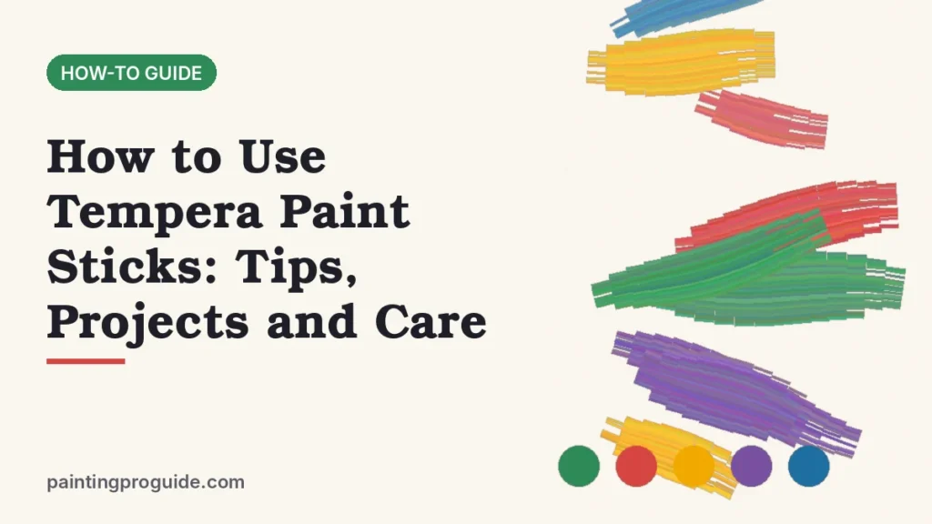 How to Use Tempera Paint Sticks: Tips, Projects and Care