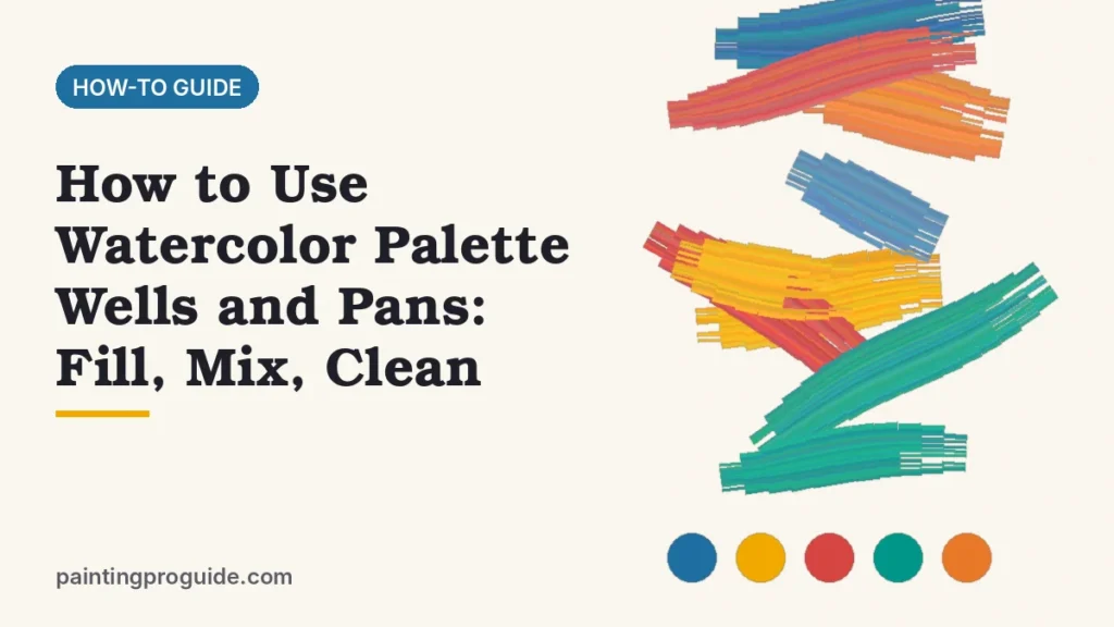 How to Use Watercolor Palette Wells and Pans: Fill, Mix, Clean