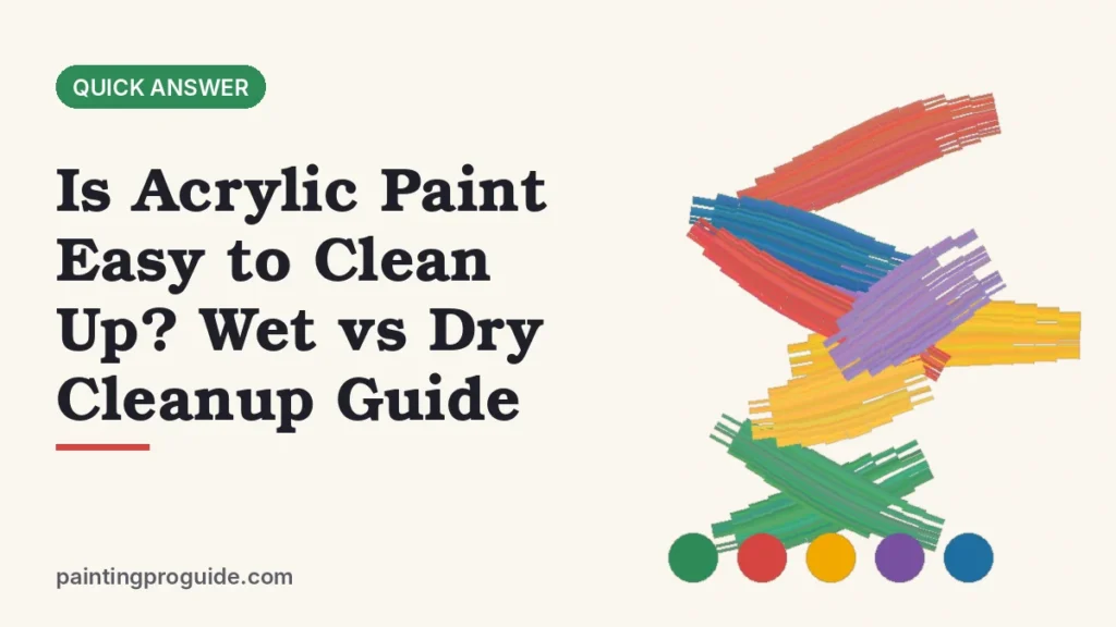 Is Acrylic Paint Easy to Clean Up? Wet vs Dry Cleanup Guide
