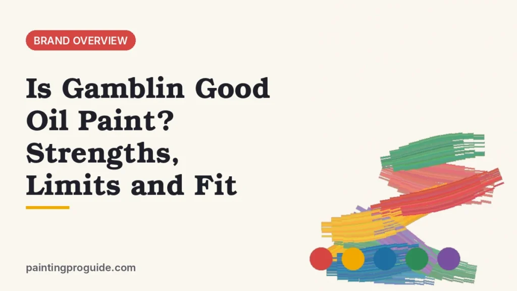 Is Gamblin Good Oil Paint? Strengths, Limits and Fit