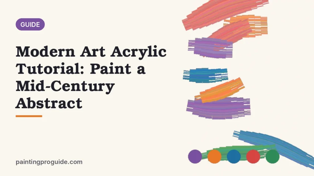 Modern Art Acrylic Tutorial: Paint a Mid-Century Abstract
