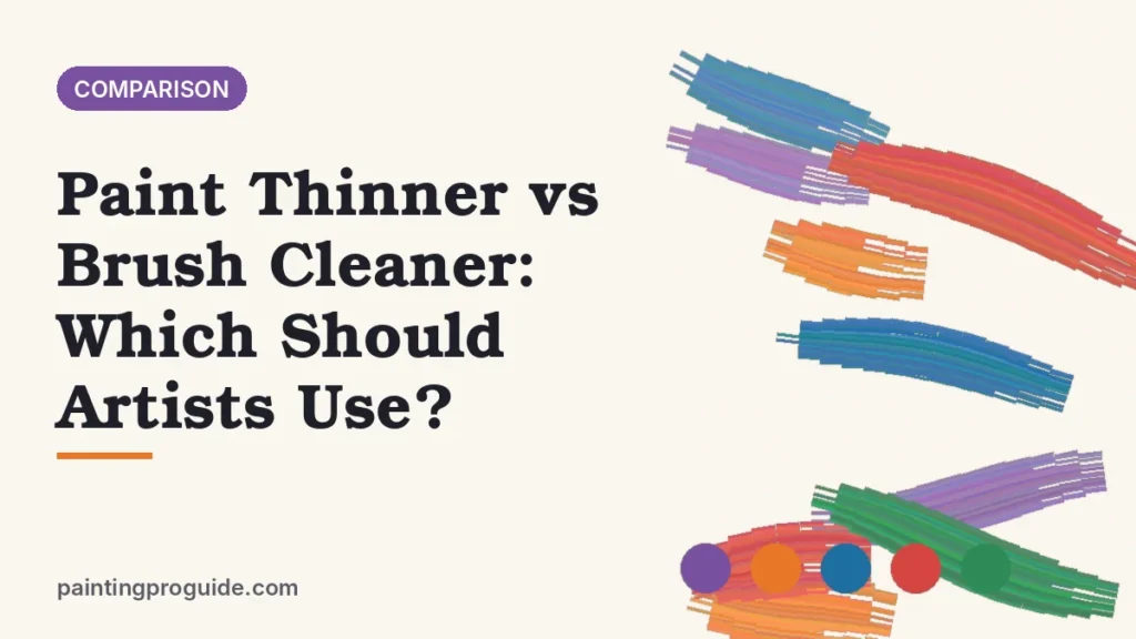 Paint Thinner vs Brush Cleaner: Which Should Artists Use?