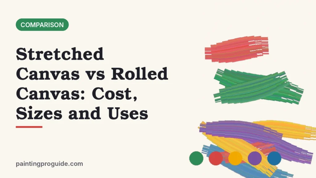 Stretched Canvas vs Rolled Canvas: Cost, Sizes and Uses