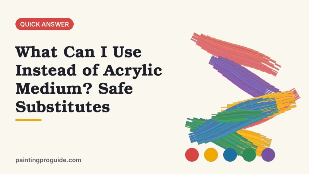What Can I Use Instead of Acrylic Medium? Safe Substitutes