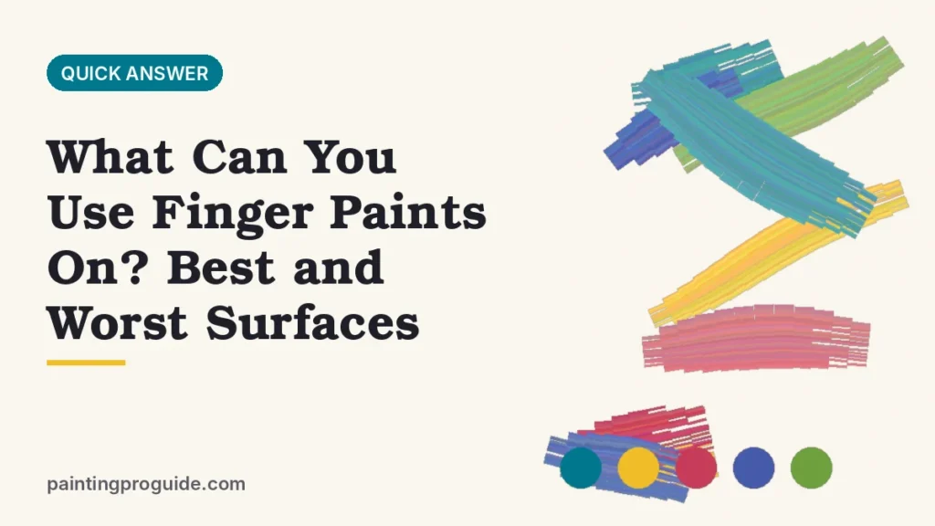 What Can You Use Finger Paints On? Best and Worst Surfaces
