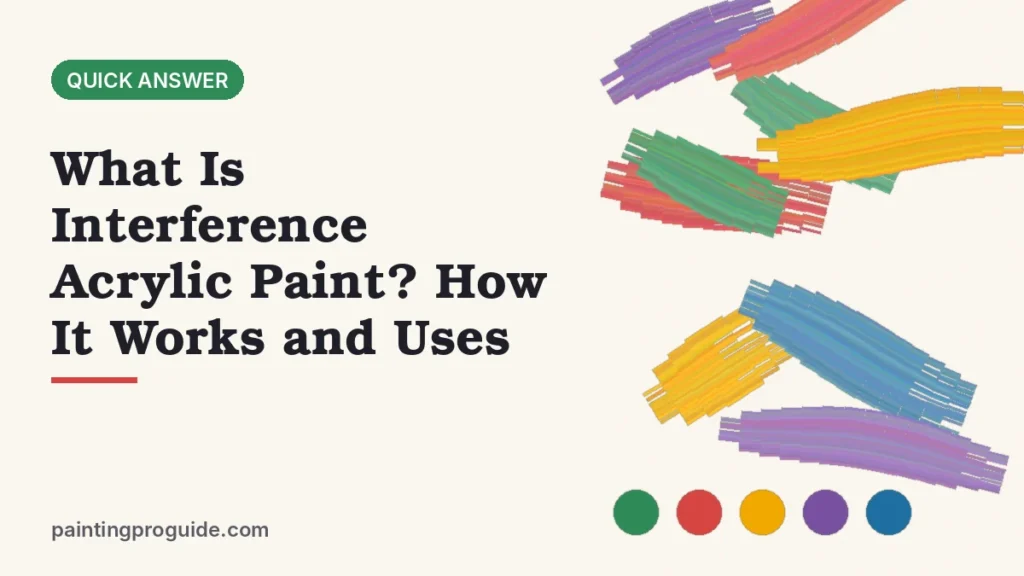 What Is Interference Acrylic Paint? How It Works and Uses
