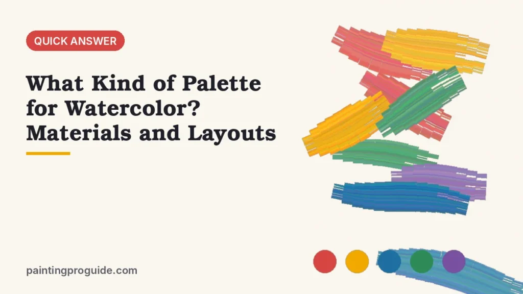 What Kind of Palette for Watercolor? Materials and Layouts