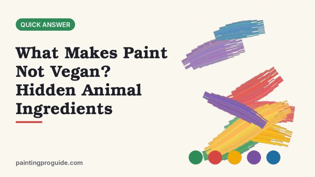 What Makes Paint Not Vegan? Hidden Animal Ingredients