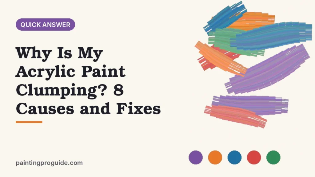 Why Is My Acrylic Paint Clumping? 8 Causes and Fixes